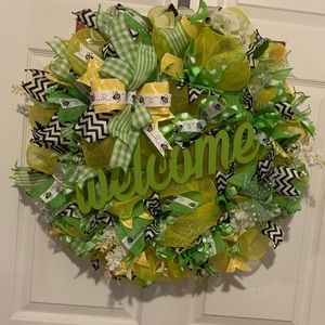Made to order deco mesh wreaths please specify which one you want